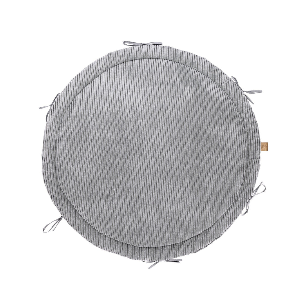 Baby Nest & Play Mat With Crib Bumper Braid - Grey