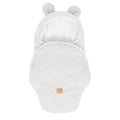 Baby Swaddle with Bear Ears – Bearly Off-White