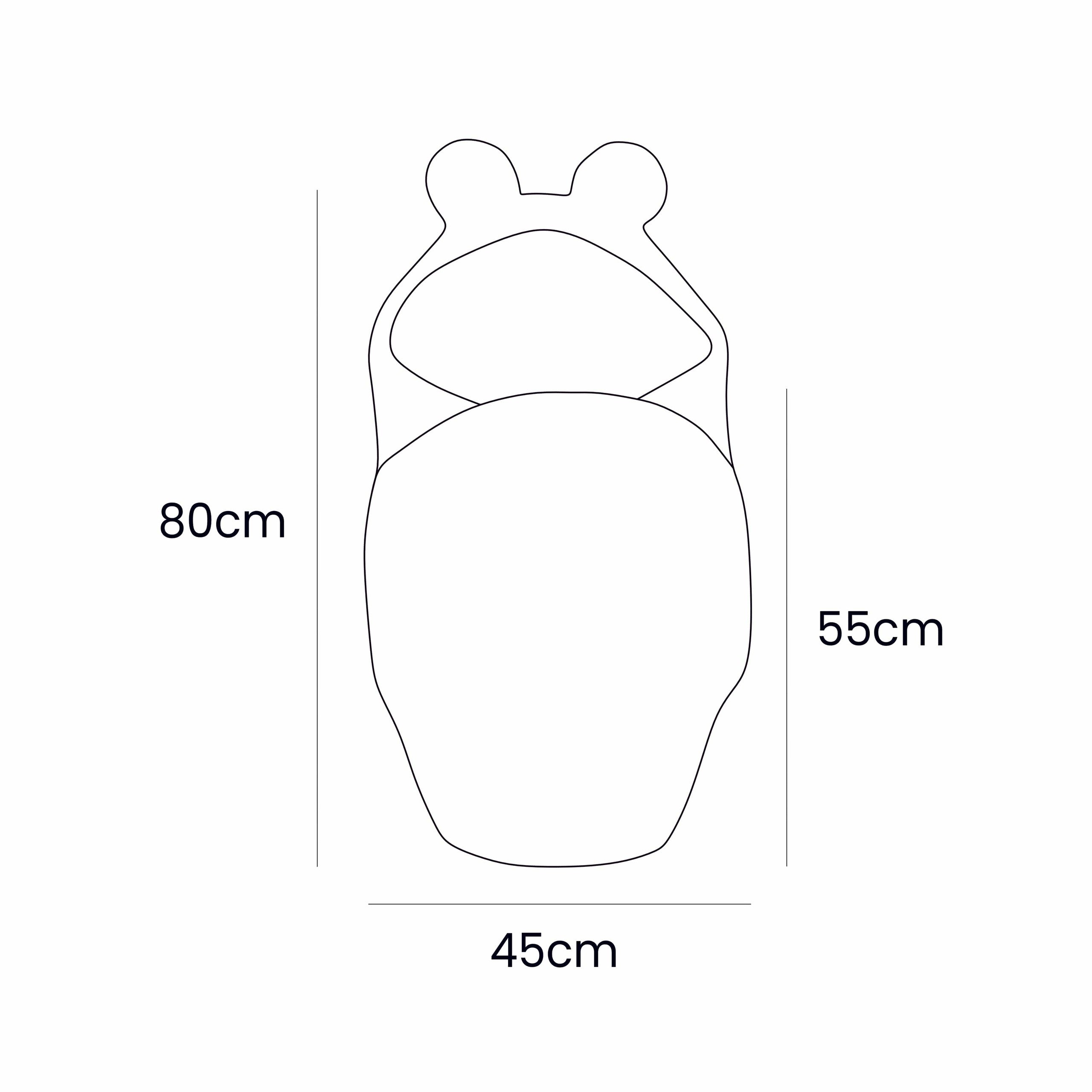 Baby Swaddle with Bear Ears – Bearly Off-White