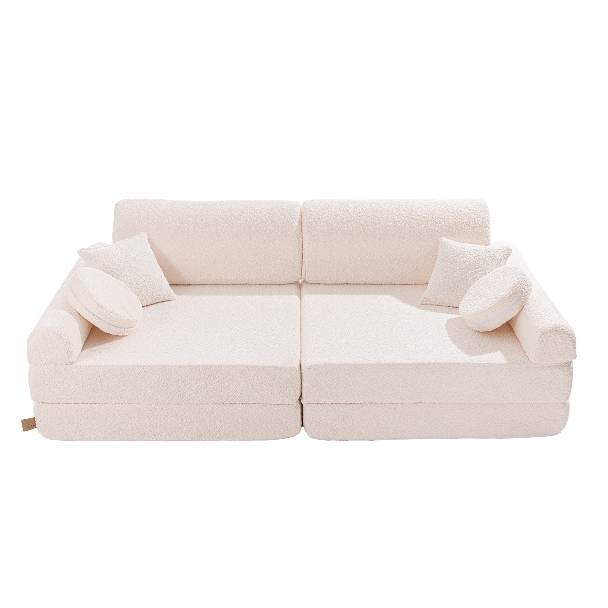Large Modular Sofa for Kids - Premium Boucle, White