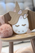 Kids Room Unicorn Mirror – Child-Friendly Acrylic & Wood