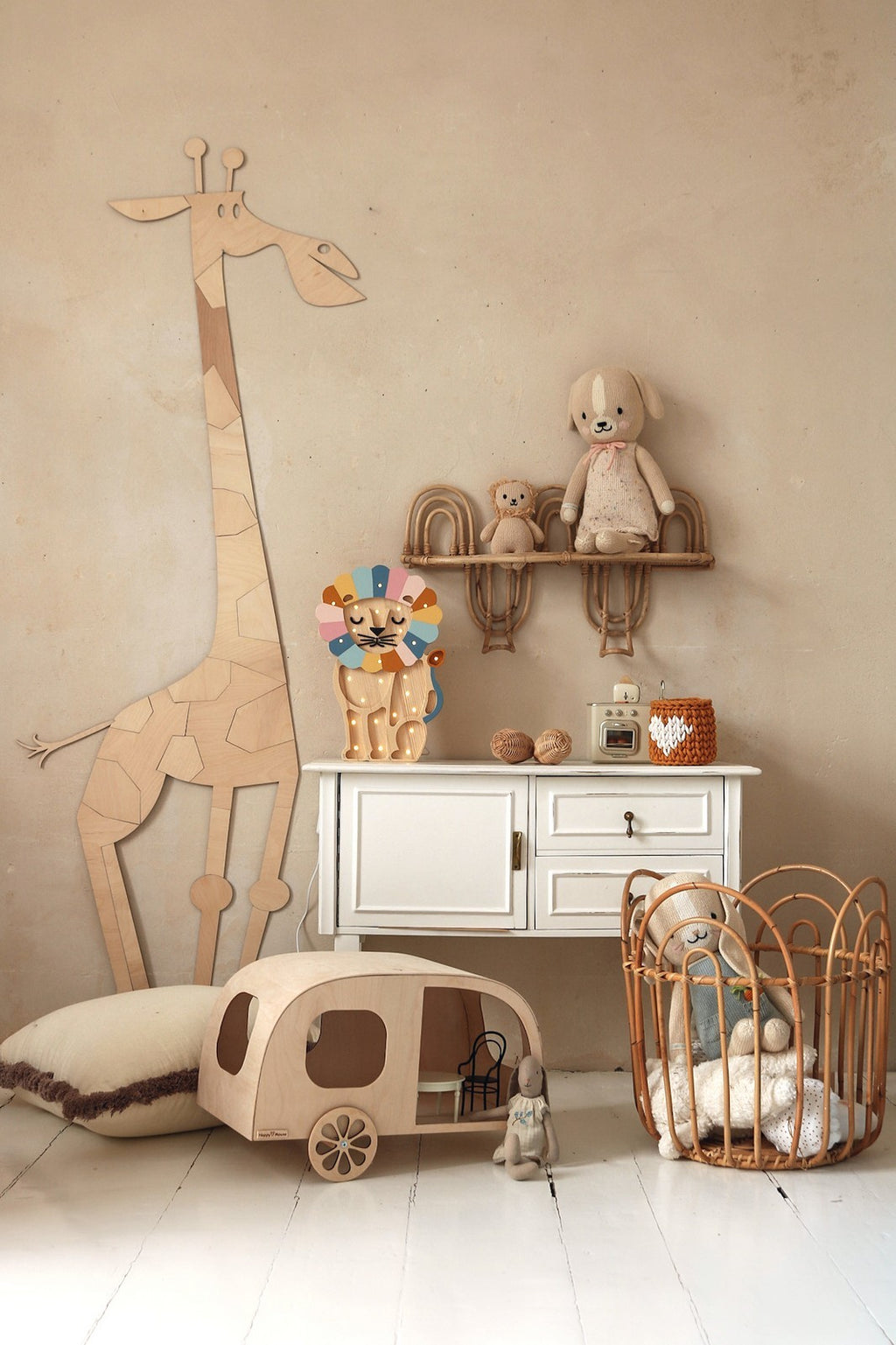 Safari Giraffe – Wooden Wall Decoration