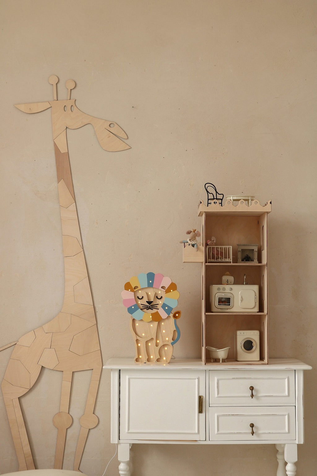 Safari Giraffe – Wooden Wall Decoration